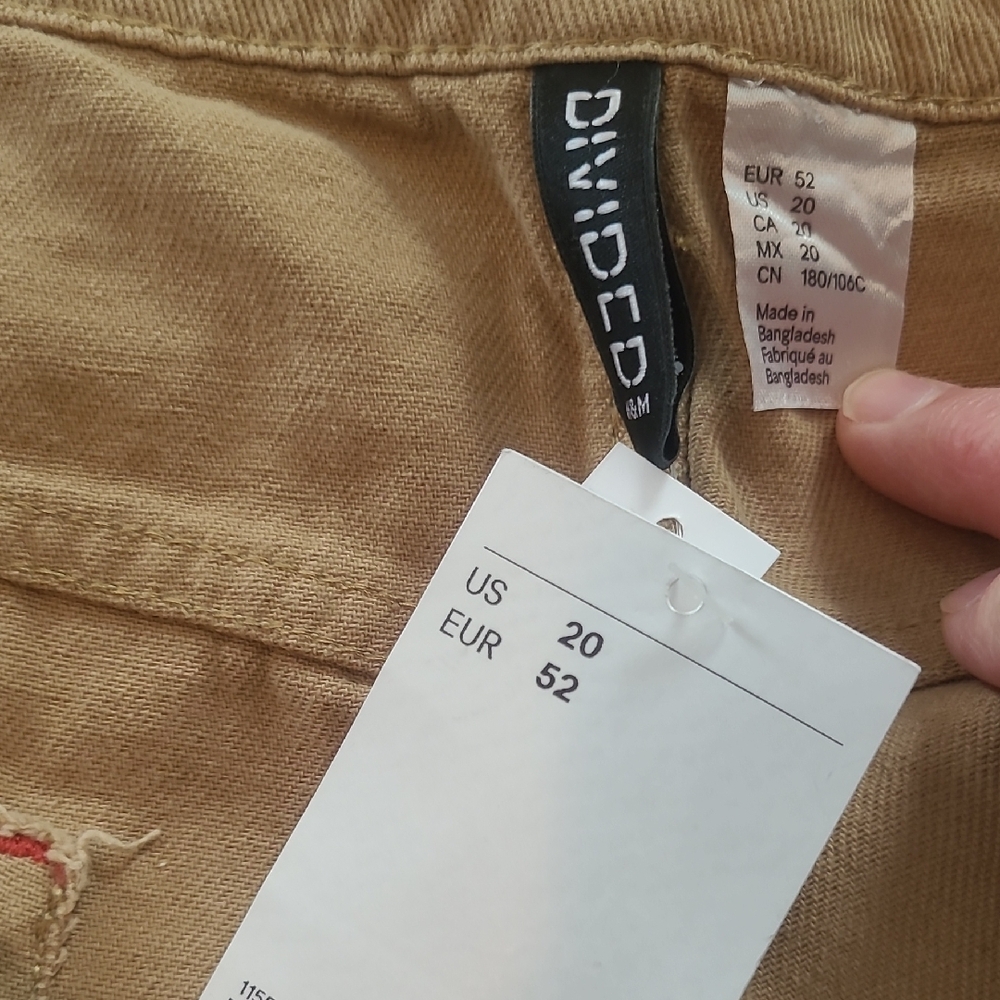 H&M Divided Tan Utility Pants - Picture 2 of 3